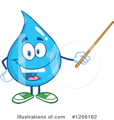 Royalty Free  Rf  Water Drop Clipart Illustration By Hit Toon   Stock
