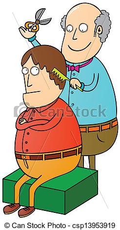 Vector Clip Art Of Barber Csp13953919   Search Clipart Illustration