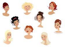 Women S Faces Royalty Free Stock Photography