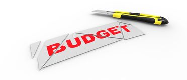 Budget Cut Stock Image