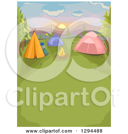 Clipart Summer Camp Kids Swimming With Inner Tubes   Royalty Free    