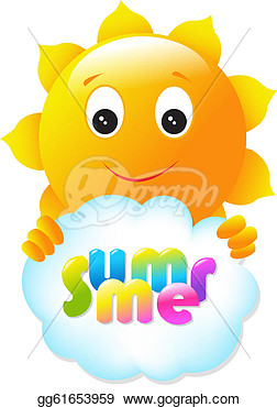 Eps Vector   Funny Sun  Stock Clipart Illustration Gg61653959