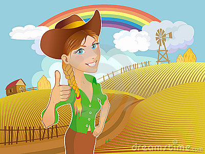Farm Girl Royalty Free Stock Images   Image  11138199