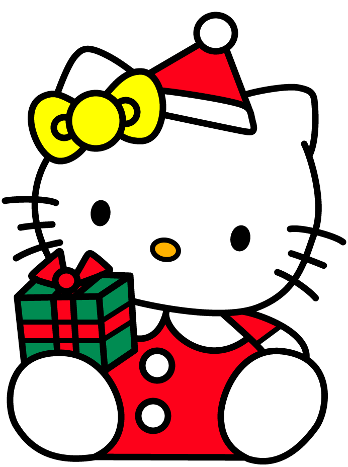 Free Christmas Vector Clipart  Hello Kitty 2   Tuts King