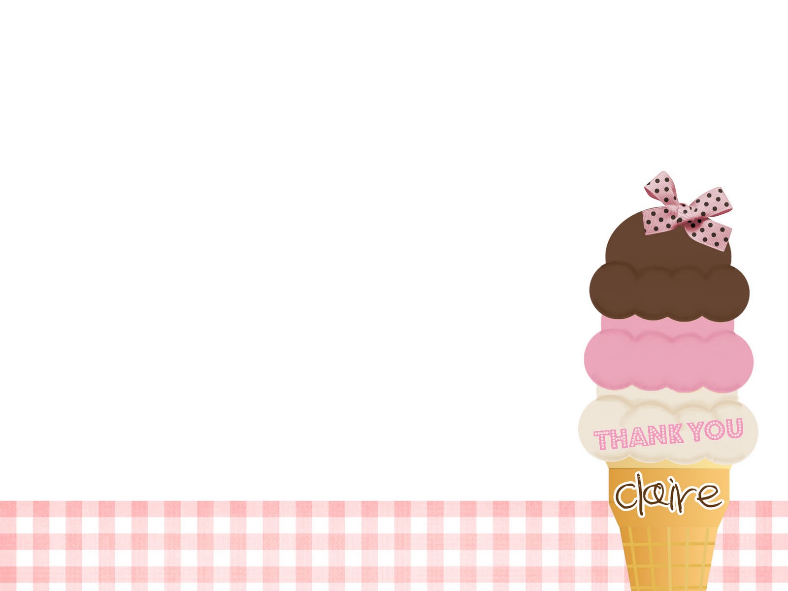 Ice Cream Page Border Ice Cream Social Birthday And