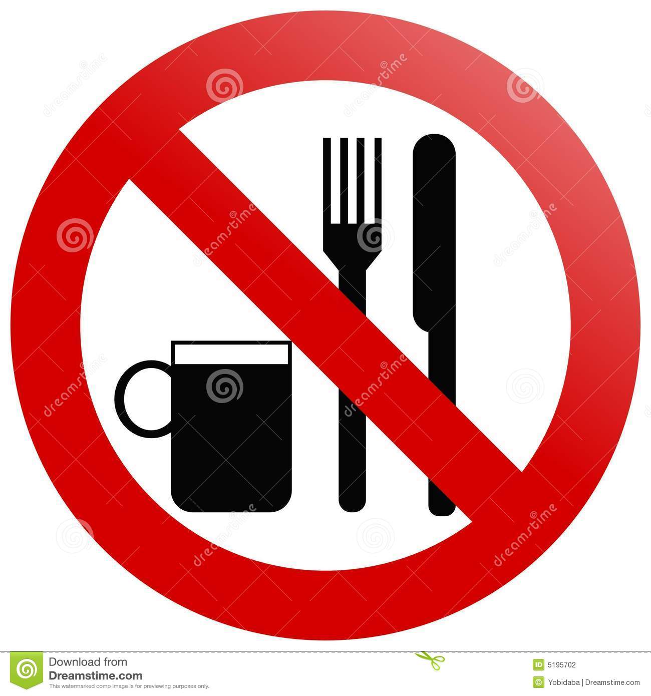 No Eating Clipart No Eating Stock Photography
