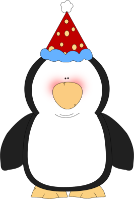 Penguin Wearing A Party Hat Clip Art   Penguin Wearing A Party Hat    