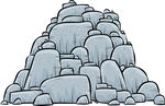 Pile Of Rocks Stock Illustration