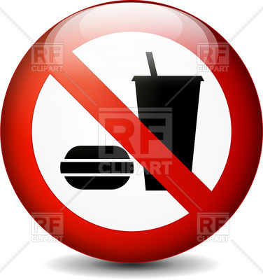 Restrictive Sign   No Eating And Drinking Round Sign 70691 Download    