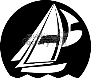 Sailboat Clipart Black And White