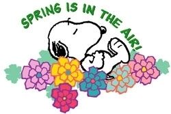 Snoopy Animation   Non Animated Spring Myspace Graphics   A Beautifiul