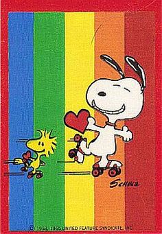 Snoopy   Rainbows On Pinterest   Snoopy Woodstock And Office Supplies
