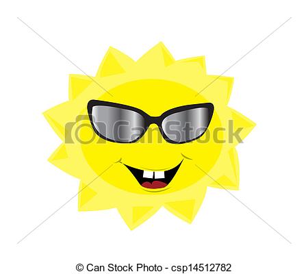 Sun With Sunglasses Clipart Funny