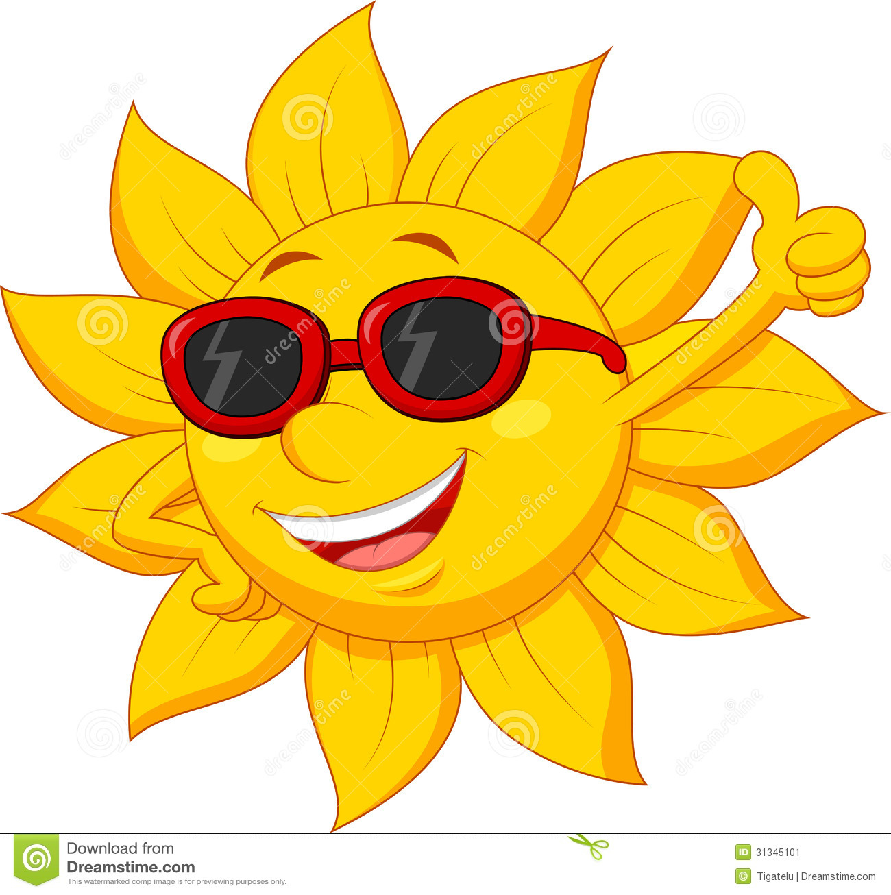 Sun With Sunglasses Thumbs Up   Clipart Panda   Free Clipart Images