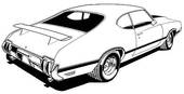 1970 Muscle Car Back View   Clipart Panda   Free Clipart Images