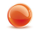 3d Vector Orange Sphere Hi Tech Vector 3d Sphere Icon
