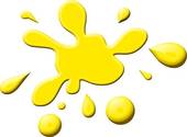And Stock Art  50271 Yellow Paint Illustration And Vector Eps Clipart