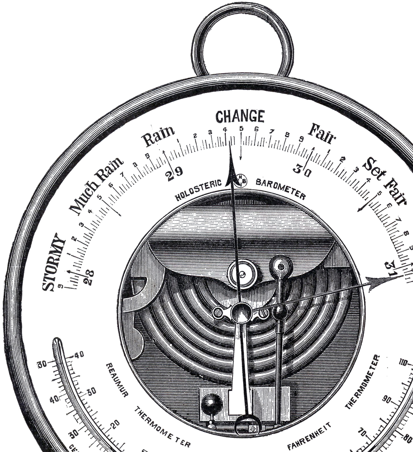Barometer Clipart Antique Barometer Image     