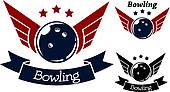 Bowling Symbols With Wings