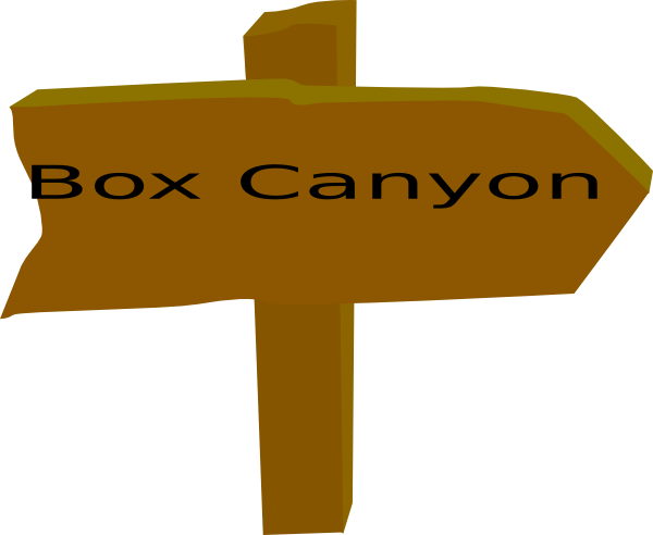 Box Canyon Trail Sign Clip Art At Clker Com   Vector Clip Art Online