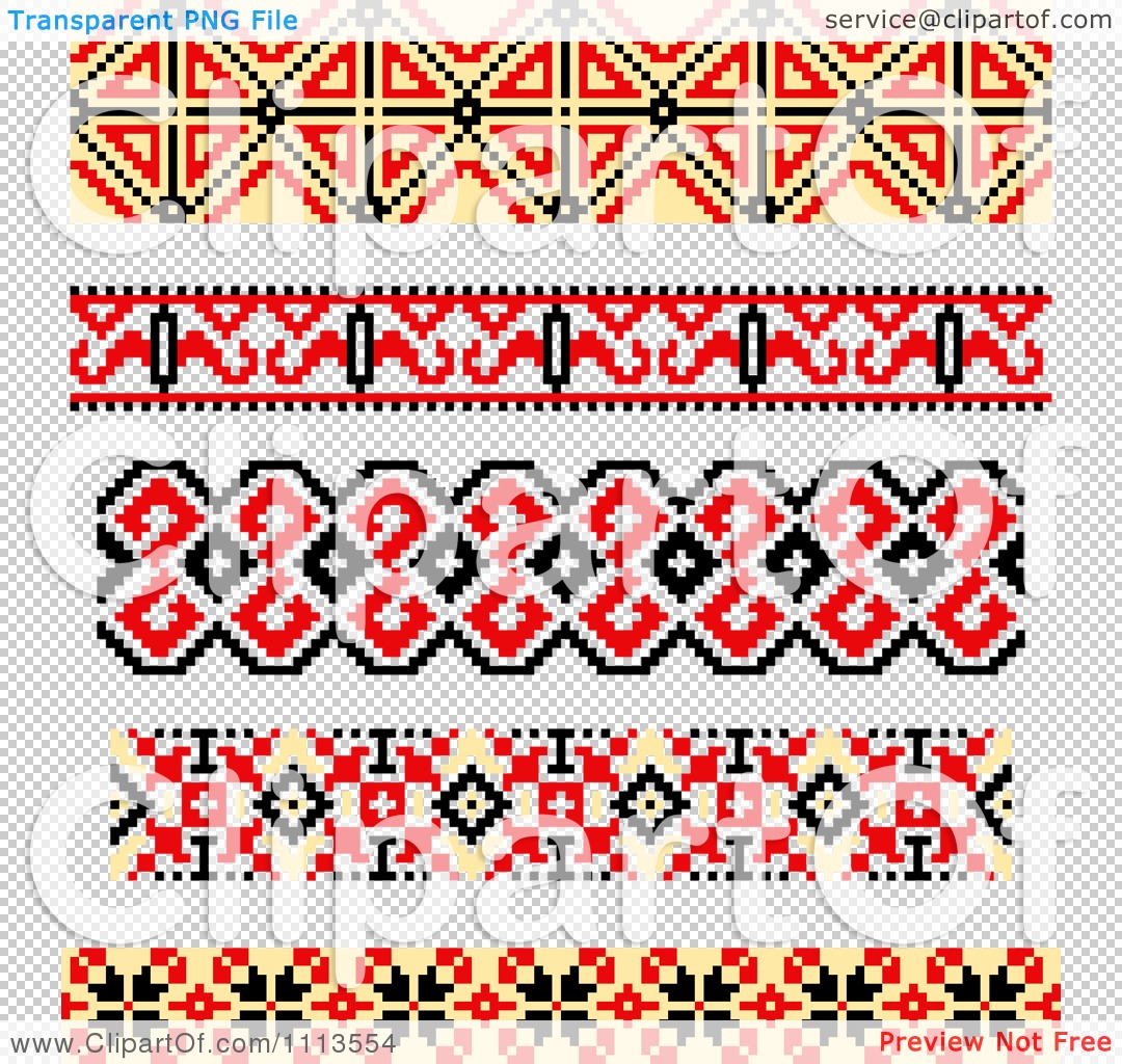 Clipart Native American Style Borders   Royalty Free Vector    
