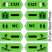 Evacuation Route Illustrations And Clipart