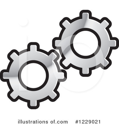 Gears Clipart  1229021 By Lal Perera   Royalty Free  Rf  Stock