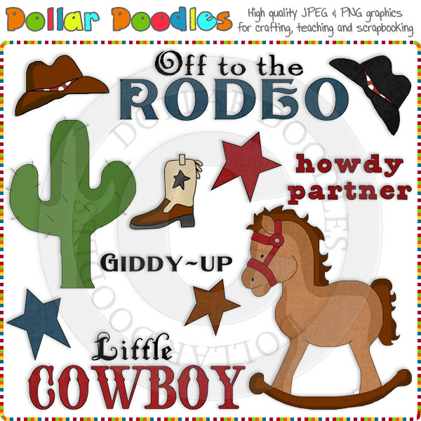 Little Cowboy Clip Art Download     1 00   Dollar Doodles