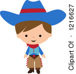 Little Cowboy Clipart 1216627 Clipart Of A Happy Little Cowboy In A