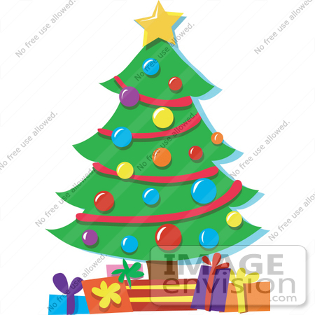 On 33506 Christmas Clipart Of A Star On Top Of A Christmas Tree