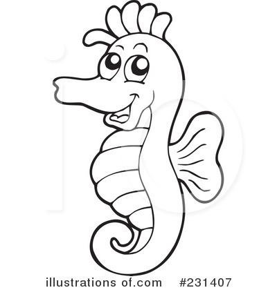 Royalty Free  Rf  Seahorse Clipart Illustration By Visekart   Stock