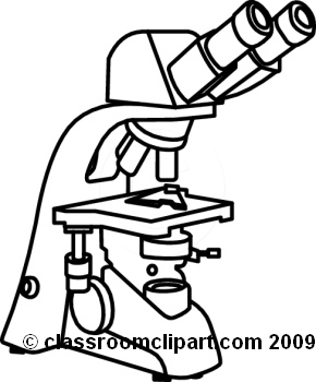 Science   Microscope 7097rbw   Classroom Clipart