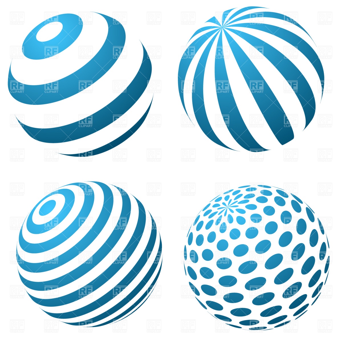 Set Of 3d Spheres 1220 Business Finance Download Royalty Free    