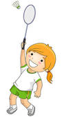 Stock Illustration Of Badminton Kid