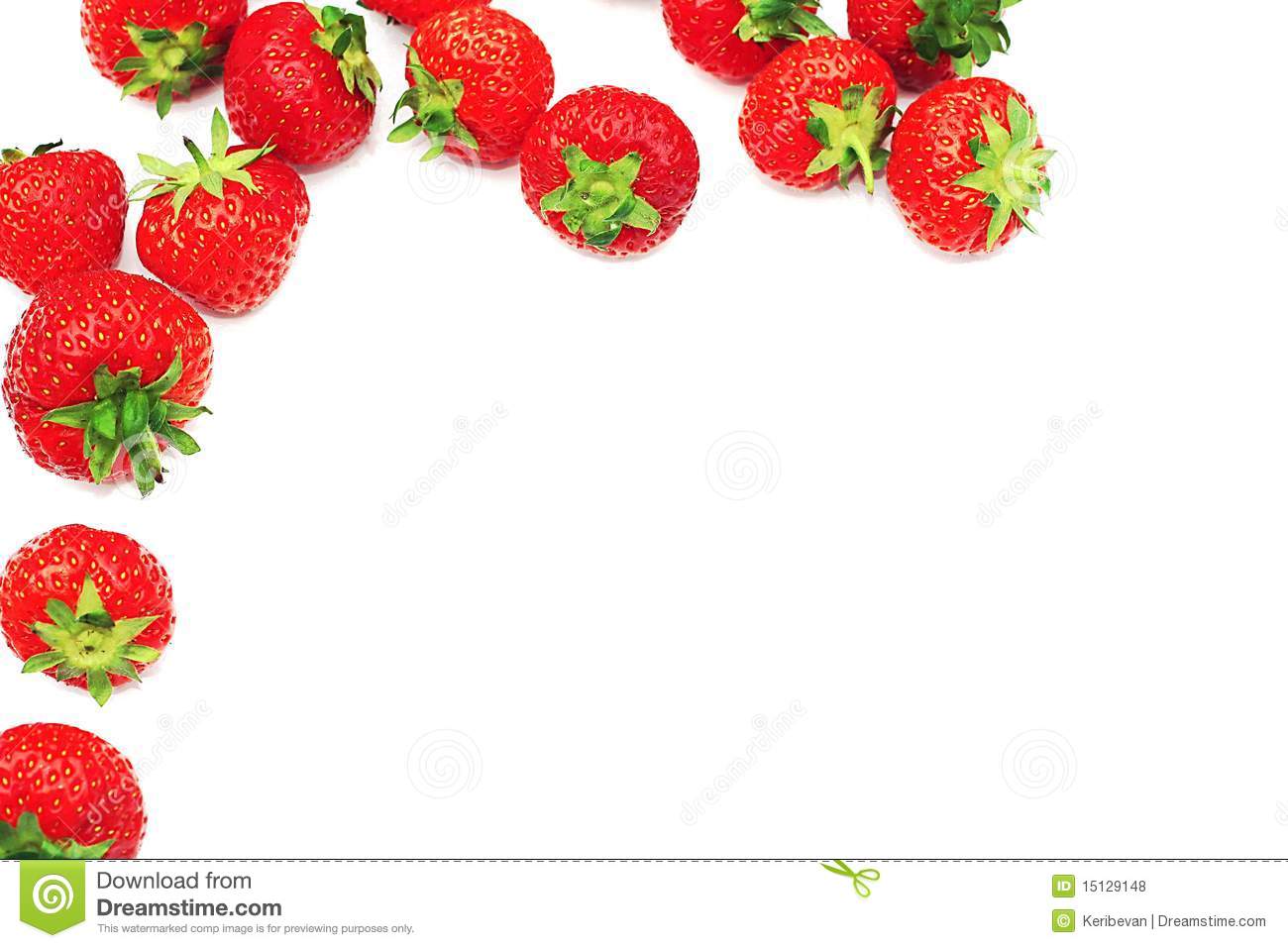 Strawberry Border Clip Art