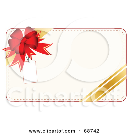 White Christmas Present Background With A Bow And Gold Ribbon And A    