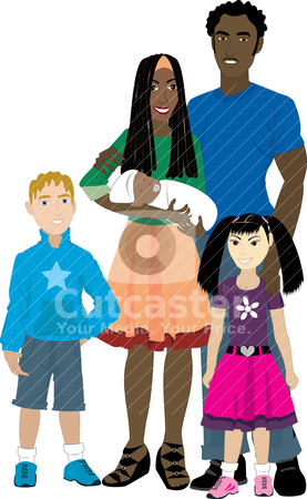 Adoption Clipart Cutcaster Vector 801091969 Family 6 Isolated Adopted