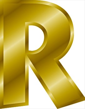 Free Gold Letter R Clipart   Free Clipart Graphics Images And Photos