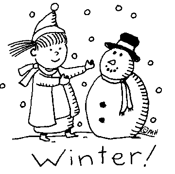 Girl And Snowman   Clip Art Gallery