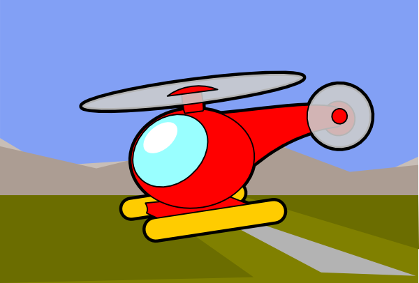 Helicopter Chopper Clip Art At Clker Com   Vector Clip Art Online    