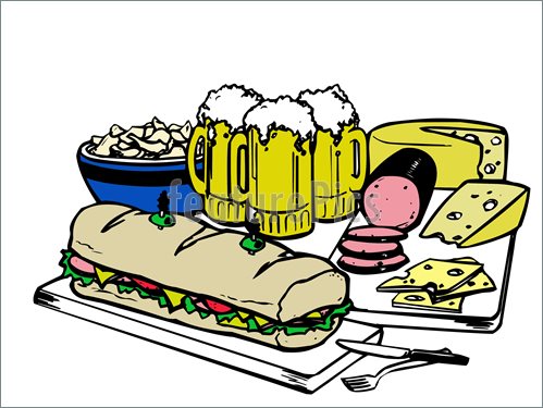 Illustration Of Party Food  Vector Clip Art To Download At Featurepics
