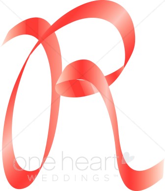 Letter R Clipart   Pink Ribbon Alphabet