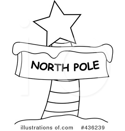 Royalty Free  Rf  North Pole Sign Clipart Illustration By Pams Clipart