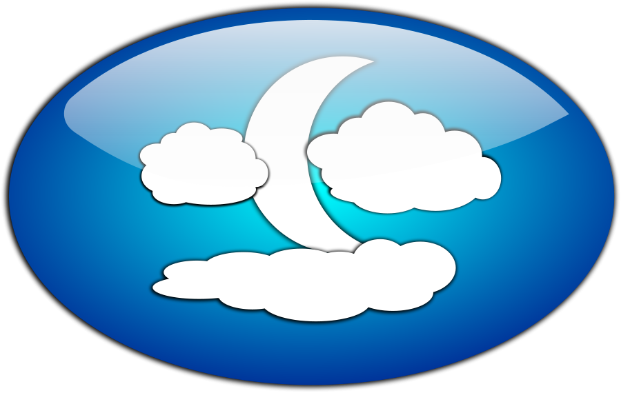 Snow Cloud Clipart Full Moon With Clouds Clipart
