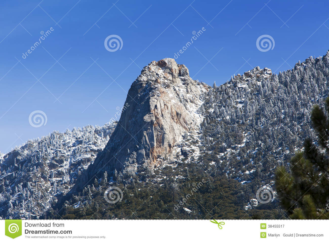 Tahquitz Peak Idyllwild Rock Viewed Granite Foot Tall Rock Formation