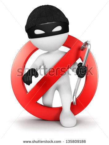 3d White People No Thief Isolated White Background 3d Image   Stock