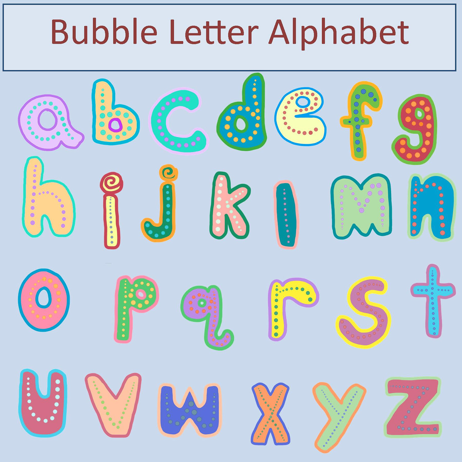 50 Off Spring Sale Bubble Letter Alphabet Clip By Aprilhovjacky