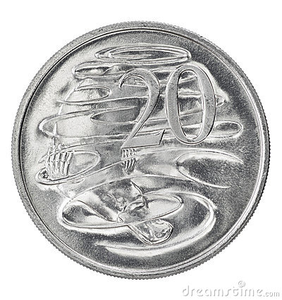 Australian Twenty Cent Coin Stock Image   Image  16785811
