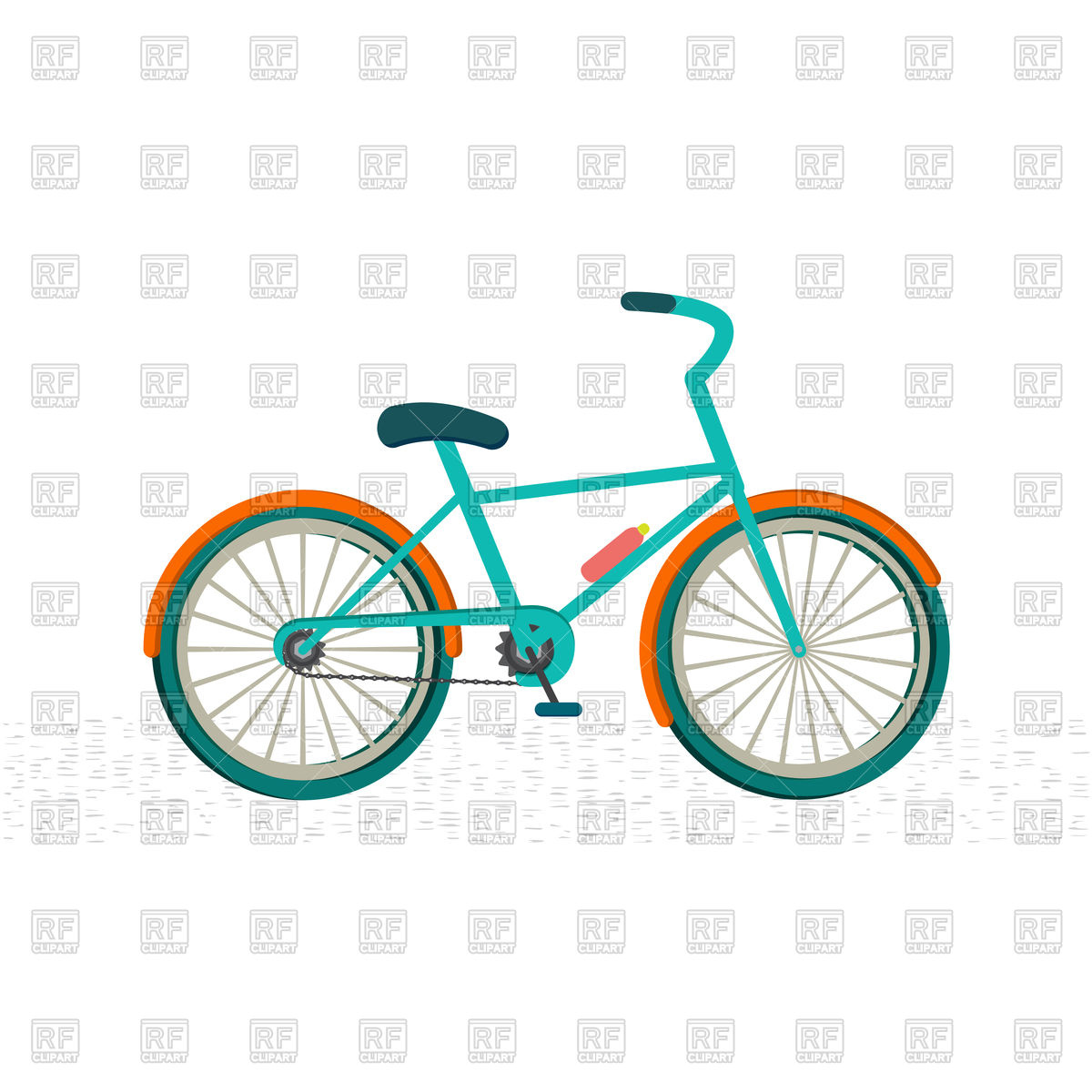     Bike On Road 77749 Download Royalty Free Vector Clipart  Eps