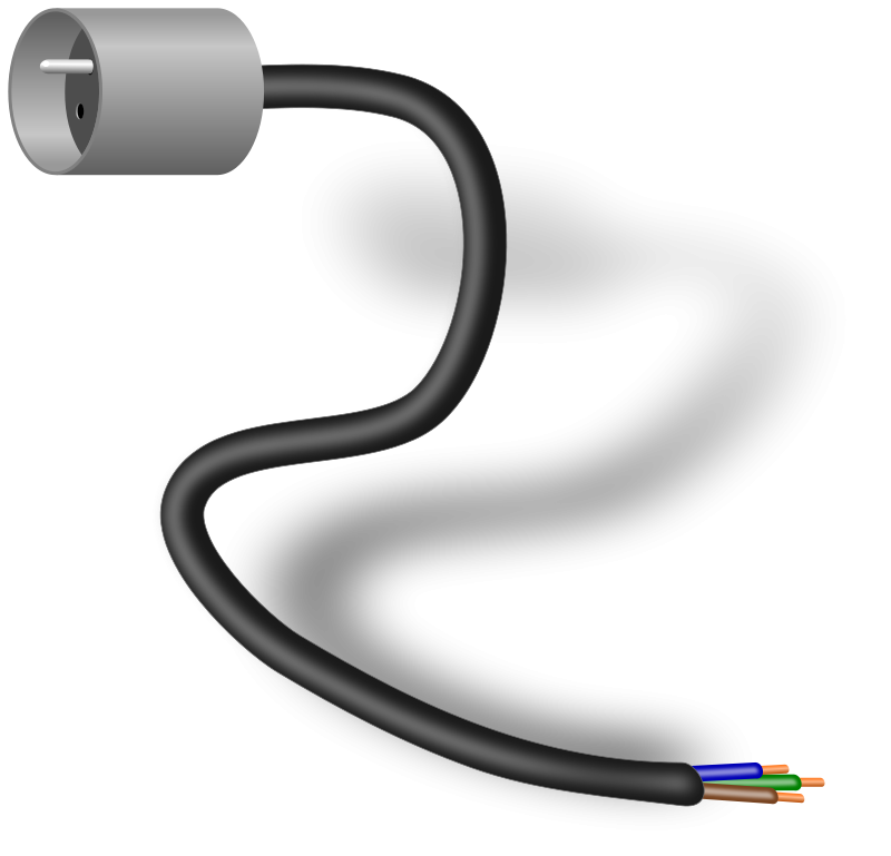 Free Cable With Connector Clip Art